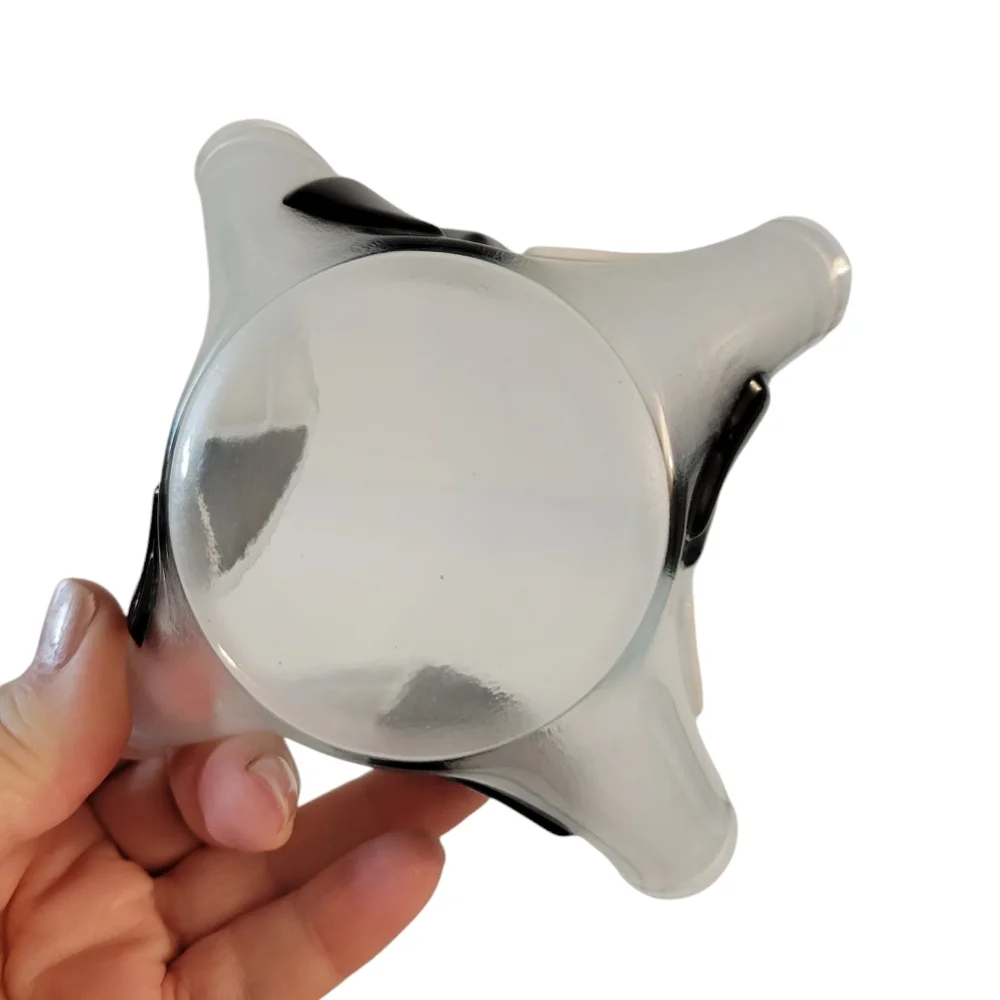 Modern Style Fused Glass Candle Holder